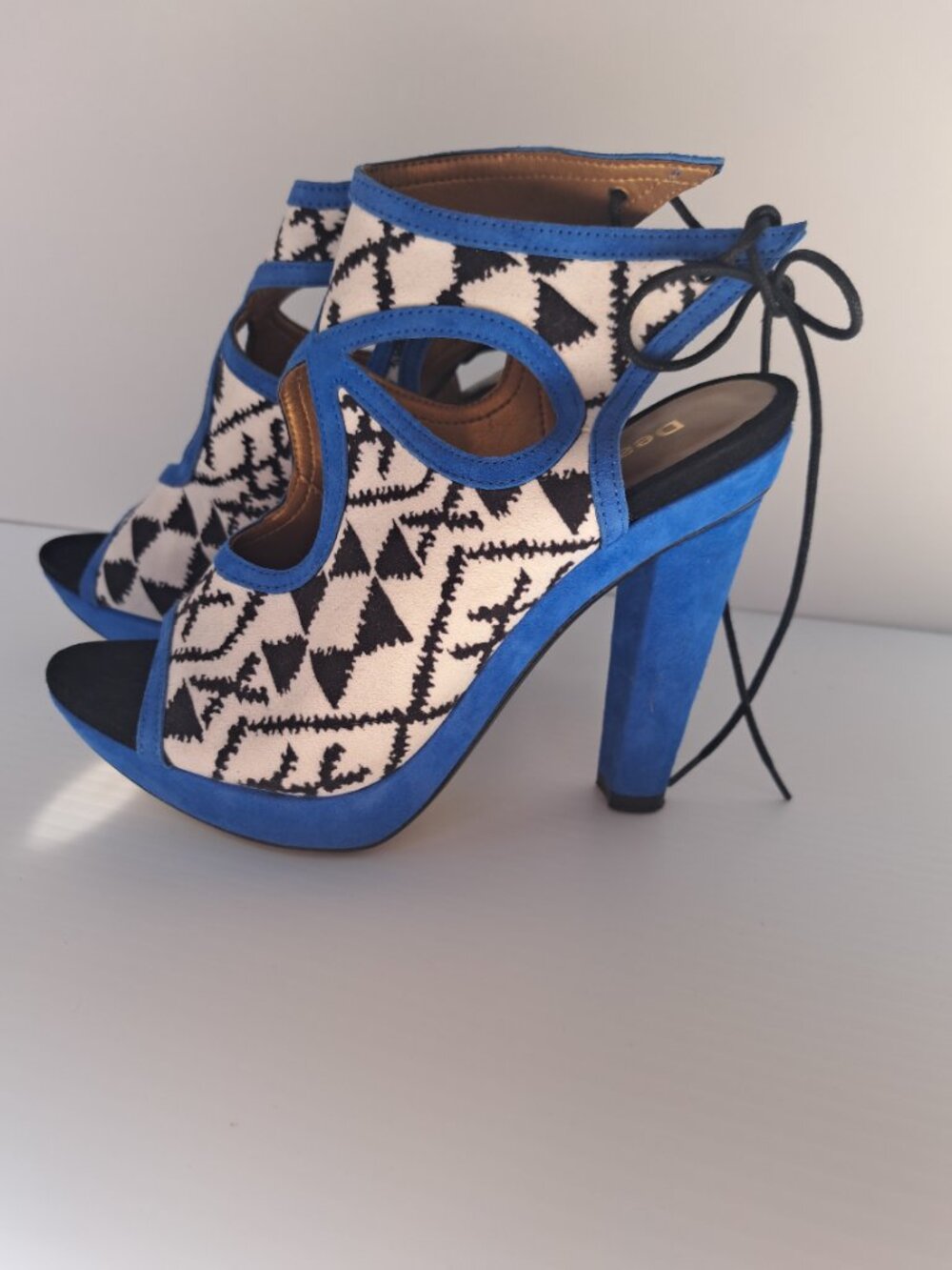 Desigual Suede Platform Sandals Made in Spain - Size 7